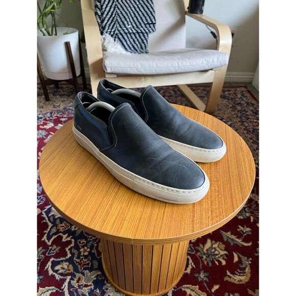 Common Projects Slip Ons in Navy main image 5